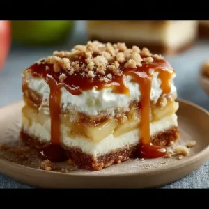 Caramel Apple Cheesecake Bars Recipe
