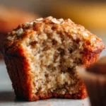 Delicious homemade banana oatmeal muffins fresh out of the oven