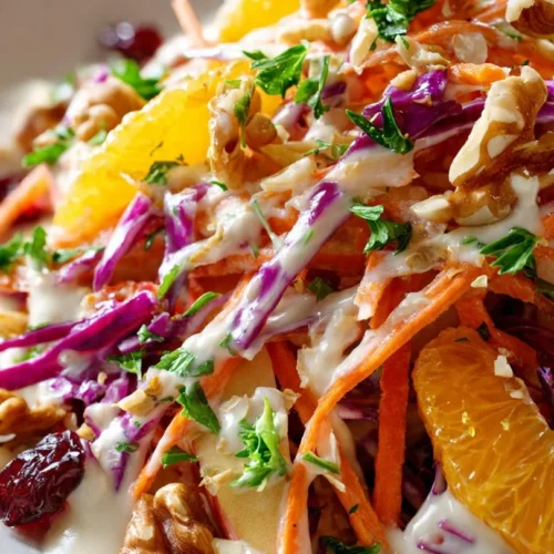Crunchy Apple Carrot Salad with fresh apples and carrots