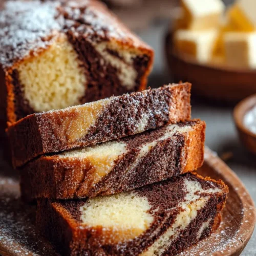 Delicious Brownie Butter Cake topped with chocolate glaze and colorful sprinkles.