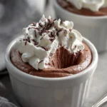 Delicious chocolate mousse dessert served in a stylish glass.