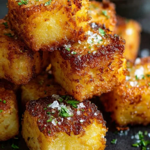 Crispy homemade hash browns served on a plate