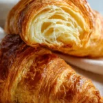 Freshly baked croissants ready to enjoy for breakfast or a delicious snack.