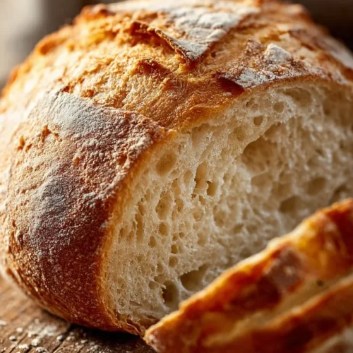 Gluten-Free English Muffin Bread sliced, showcasing its soft texture and golden crust.