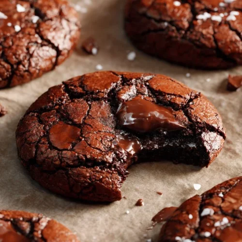 Delicious gourmet brownie cookies on a plate, perfect for dessert lovers.