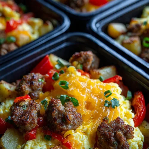 High protein breakfast bowls for meal prep and freezer storage