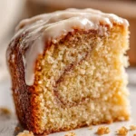 Delicious homemade cinnamon roll cake served on a plate