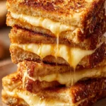 Coconut crusted French toast with stuffed filling on a plate.