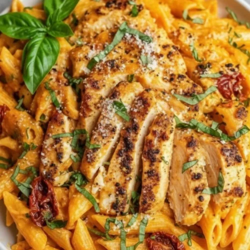 Marry Me Chicken Pasta recipe featuring creamy sauce and succulent chicken.