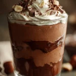 Delicious no bake Nutella Mousse in a dessert cup