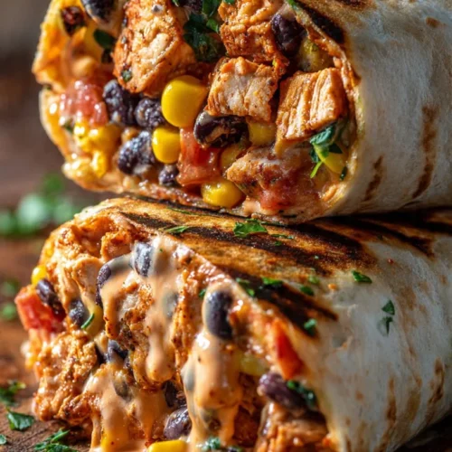 Delicious Southwest Chicken Wrap filled with fresh ingredients and bold flavors