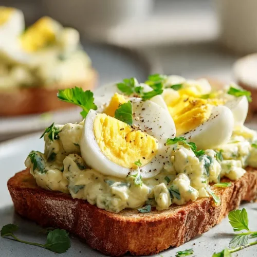 Zesty avocado egg salad served in a bowl with fresh ingredients