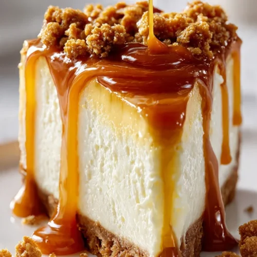 Delicious Biscoff Cheesecake made with Lotus cookies and creamy filling