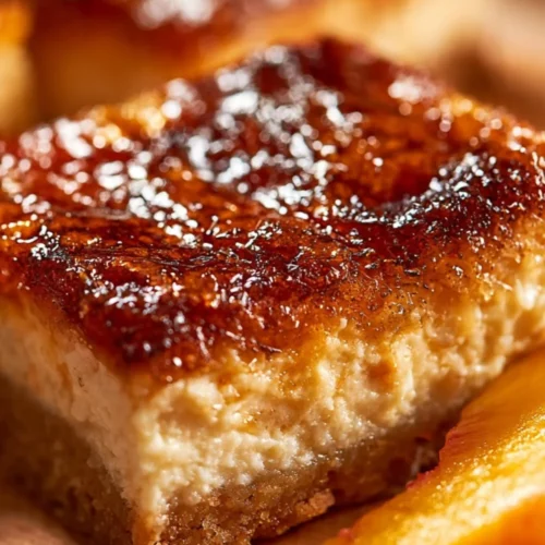 Delicious brown sugar peach cake with fresh peaches and rich flavors