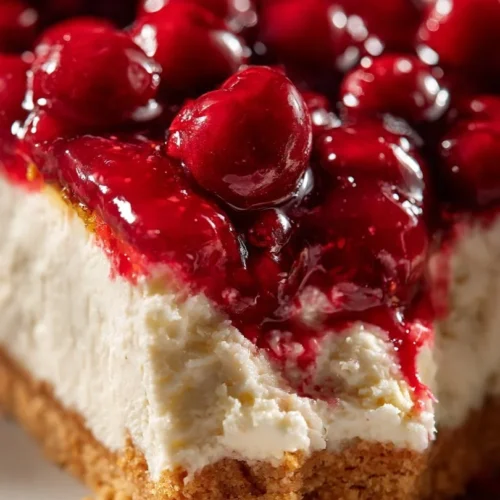 Delicious Classic Cherry Delight dessert with vibrant cherries and cream