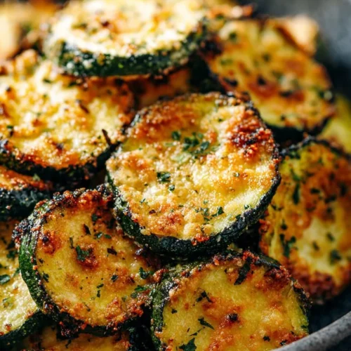 Bowl of crunchy zucchini chips served as a healthy snack