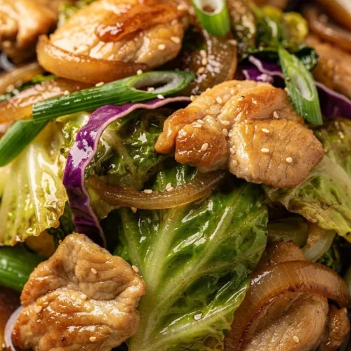 Delicious egg roll bowls topped with fresh ingredients and savory sauce