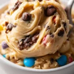 Delicious Greek yogurt cookie dough ready to be enjoyed as a healthy snack