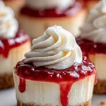 Delicious no bake mini cheesecake cups served on a dessert platter