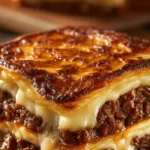 Delicious Pancake Sausage Casserole baked and served in a dish
