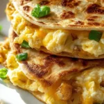 Plate of delicious homemade potato tacos topped with fresh ingredients