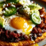 A plate of delicious Ranch Eggs topped with fresh herbs and spices