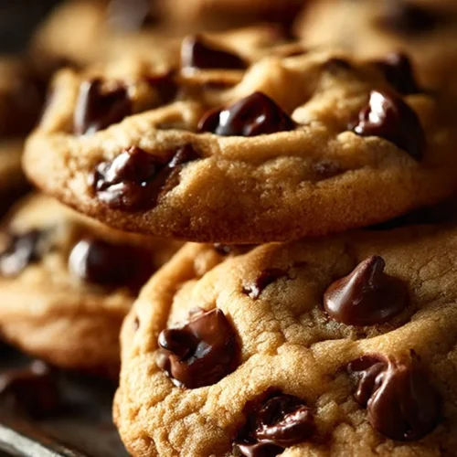 Freshly baked Yogurt Chocolate Chip Cookies on a cooling rack.