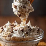 Delicious buckeye dip served in a bowl with chocolate topping and peanut butter drizzle.