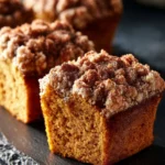 Cinnamon swirl pumpkin bread minis fresh out of the oven