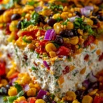 Cowboy Caviar Jalapeno Popper Cheese Log served on a platter