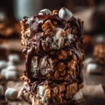Delicious Golden Grahams S'Mores Bars with chocolate and marshmallows
