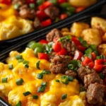 High protein freezer-friendly breakfast bowls for nutritious meal prep.