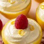 Delicious Lemon Possets dessert topped with lemon zest and served in elegant cups