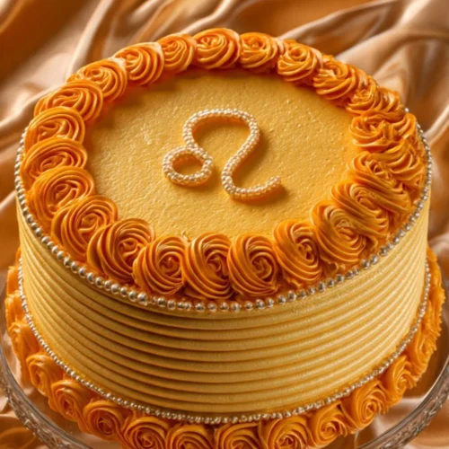 Delicious Leo sign cake decorated with vibrant colors and zodiac symbols