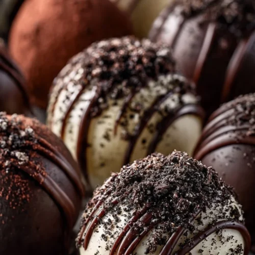 Delicious homemade Oreo Balls decorated with chocolate sprinkles