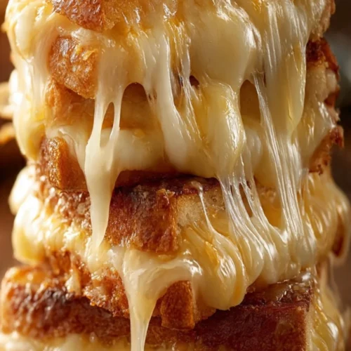 Delicious Overnight Crème Brûlée French Toast topped with caramelized sugar crust