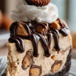Delicious Peanut Butter Cheesecake with Oreo Crust