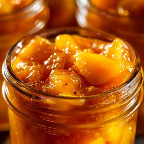 Delicious canned peaches ready to be enjoyed in various recipes