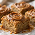 Delicious banana bread brownies with chocolate and banana flavors.