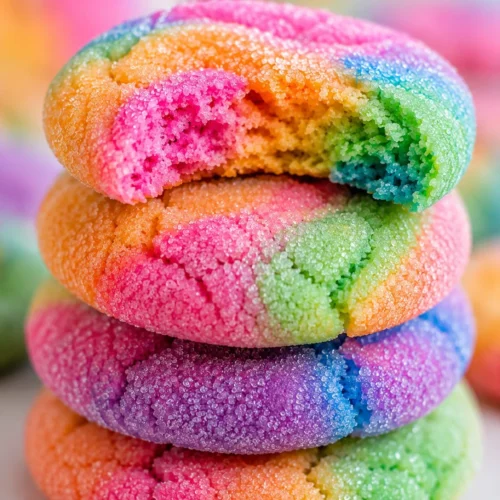 Delicious Jello Sugar Cookies decorated with colorful sprinkles.
