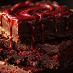 Delicious Vampire Fudge, perfect Halloween treat recipe.