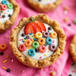 Delicious yogurt sundaes with fresh fruits and toppings in a colorful bowl.